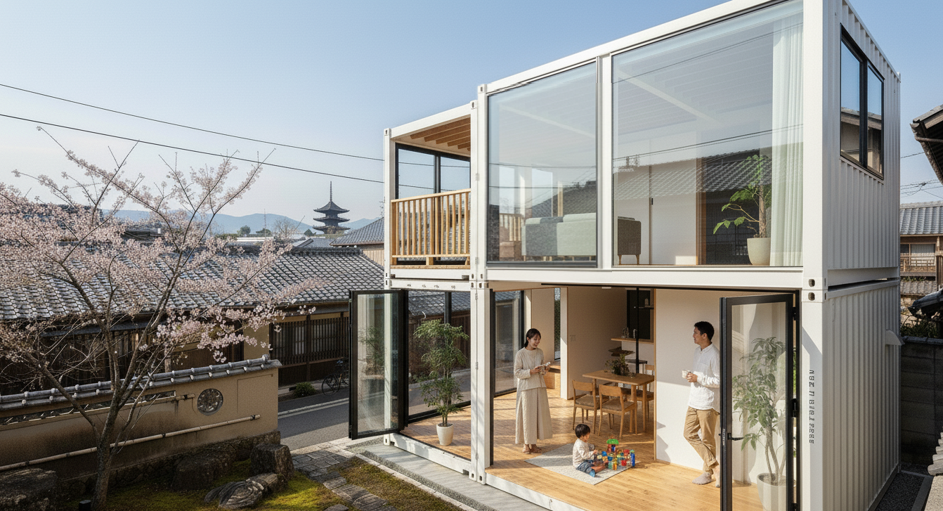 京都、コンテナハウス、建築、住宅