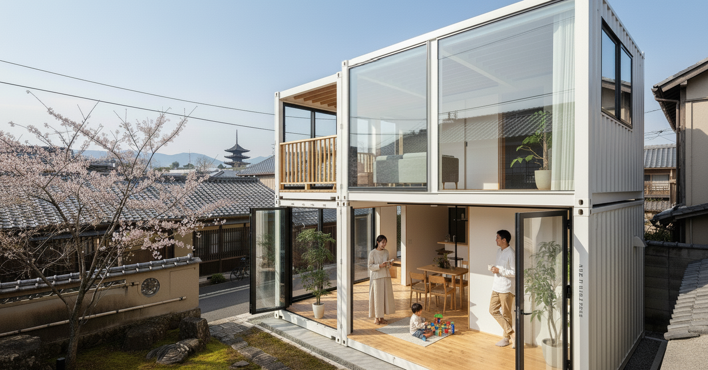 京都、コンテナハウス、建築、住宅
