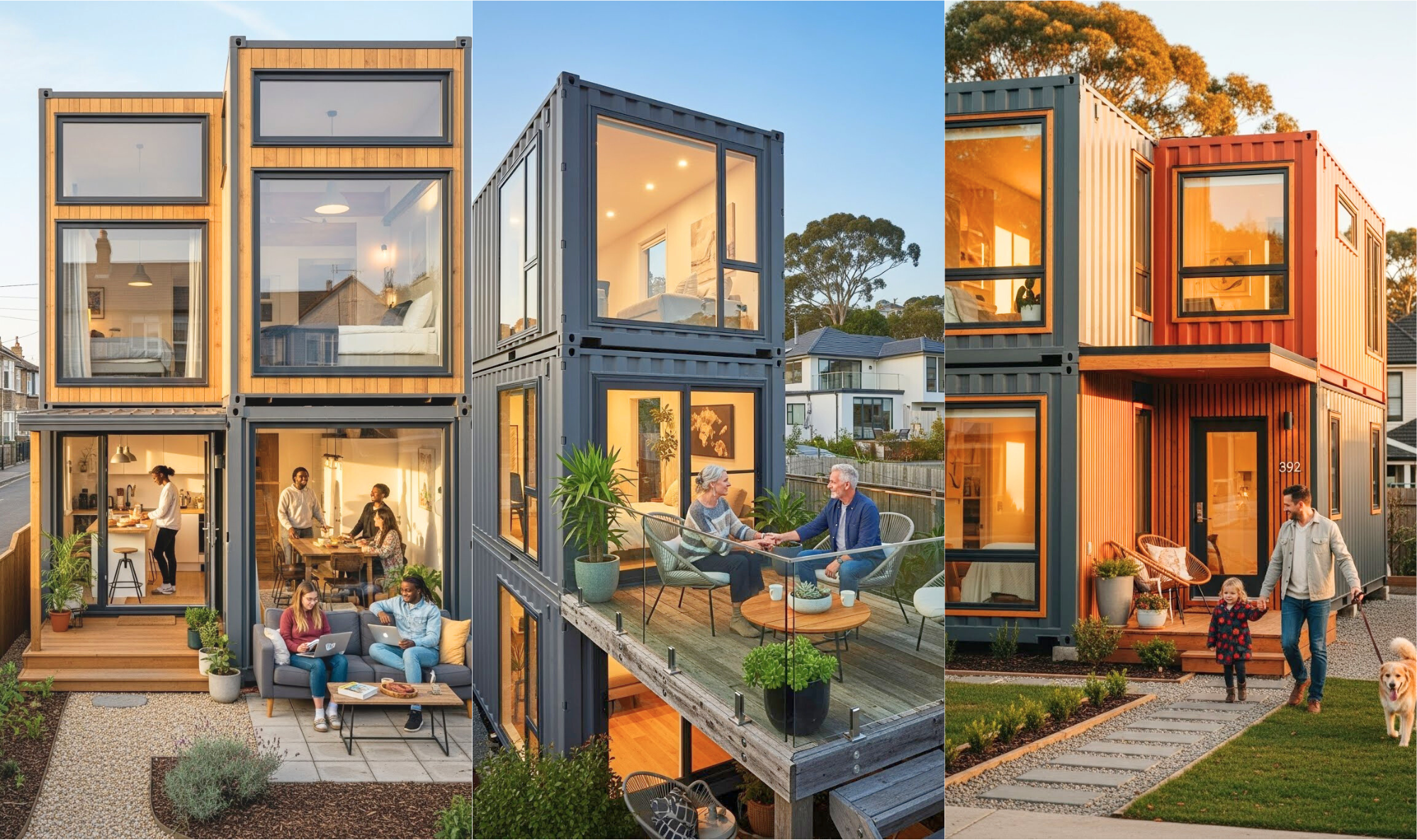 コンテナハウス、建築